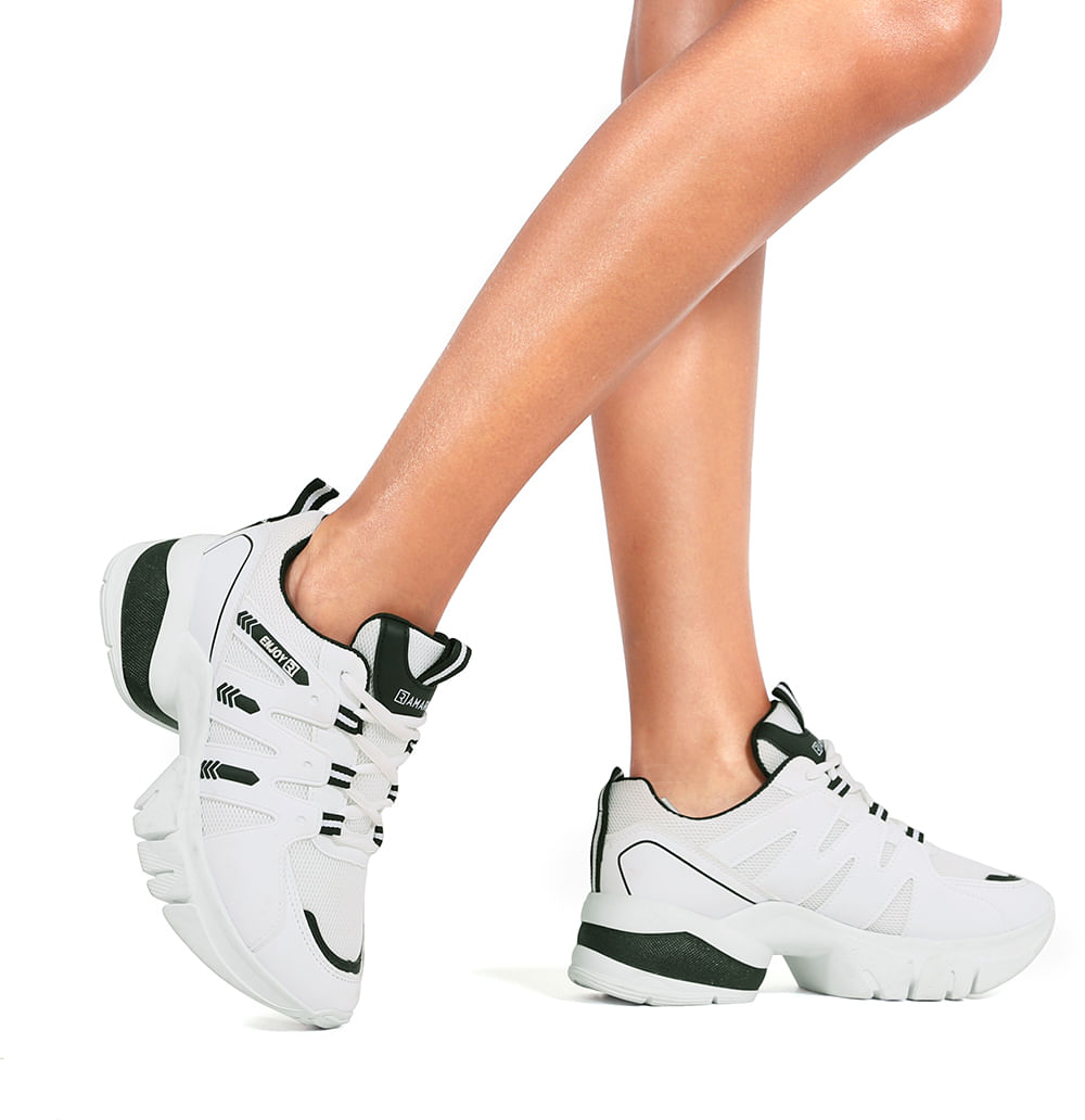 Tênis Branco/Preto Casual Marketplace Ramarim