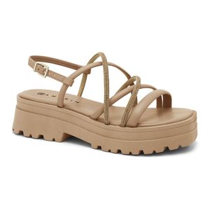 Sandália Tratorada Feminina Caqui Ramarim 2438203-1