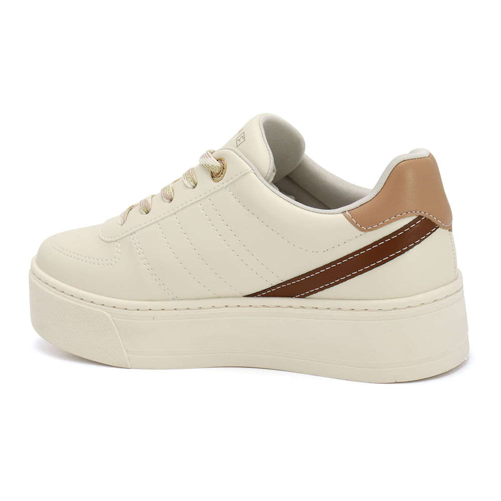 Tênis Sola Caixa Feminino Coconut/Café Ramarim