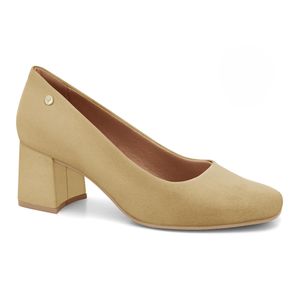 Scarpin Salto Bloco Areia Ramarim 2417222-8