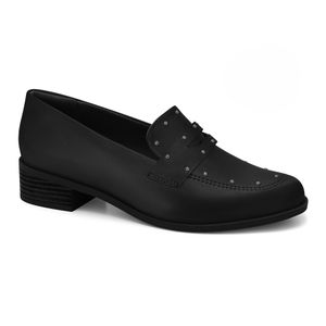 Mocassim Salto Bloco Feminino Preto Ramarim 2416202-7