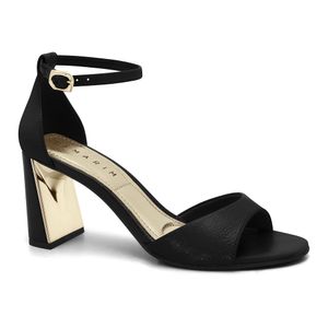 Sandália Salto Bloco Preta Ramarim 2522203-1