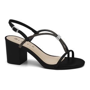 Sandália Salto Bloco Preto Ramarim 2531204-4