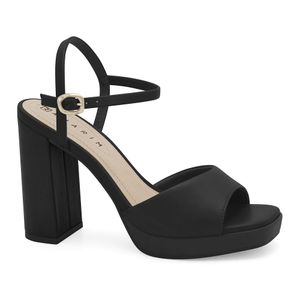 Sandália Salto Bloco Preta Ramarim 2557201-7