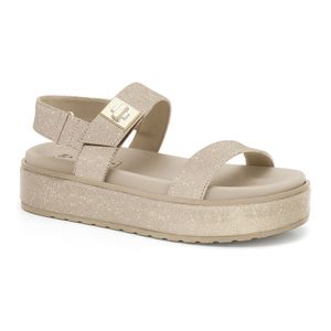 Sandália Papete Dourada Ramarim 2443206-11