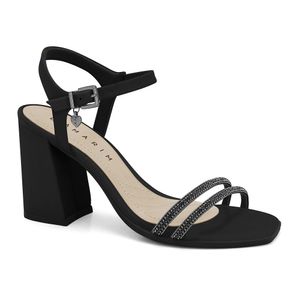 Sandália Salto Bloco Preta Ramarim 2441207-1
