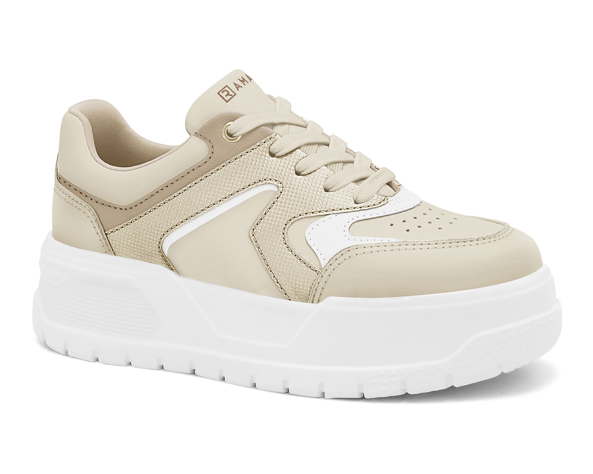 Tênis Feminino Branco/Prata Zebra Ramarim