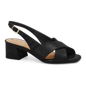 Sandália Salto Médio Preta Ramarim 2630102-4