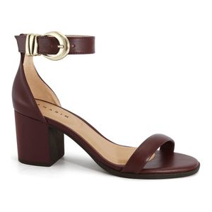 Sandália Salto Mèdio Bordô Ramarim 2631102-1