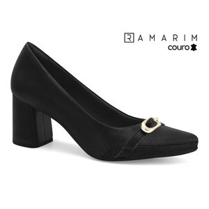 Scarpin Couro Preto Ramarim 2664102-2