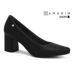 Scarpin Couro Preto Ramarim 2664101-1