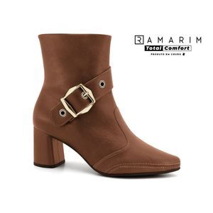 Bota Couro Café Ramarim 2659103-6